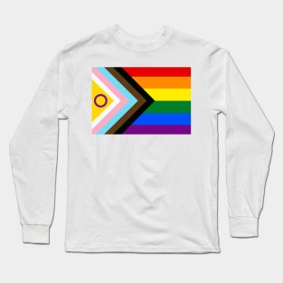 Intersex Inclusive Progress Pride Flag Long Sleeve T-Shirt